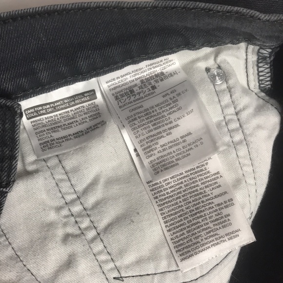 Levi’s 511 34w 30L smoke color slim fit - Picture 5 of 9